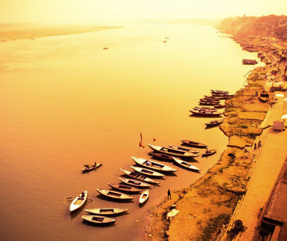 On the banks of Benares