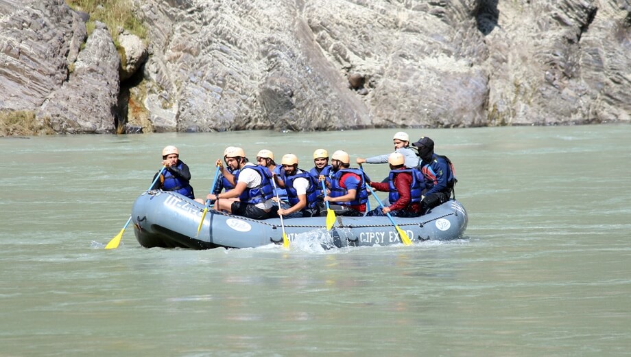 Holy Ganges with Mussoorie